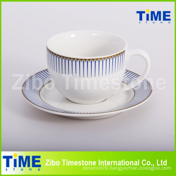 12PC Stoneware 200ml Ceramic Cup and Saucer (91006-008)